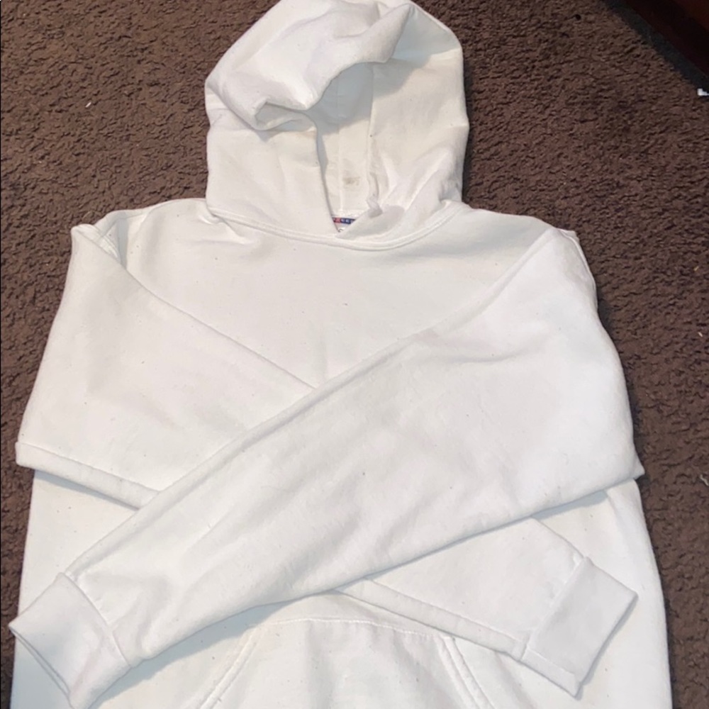 A white hoodie